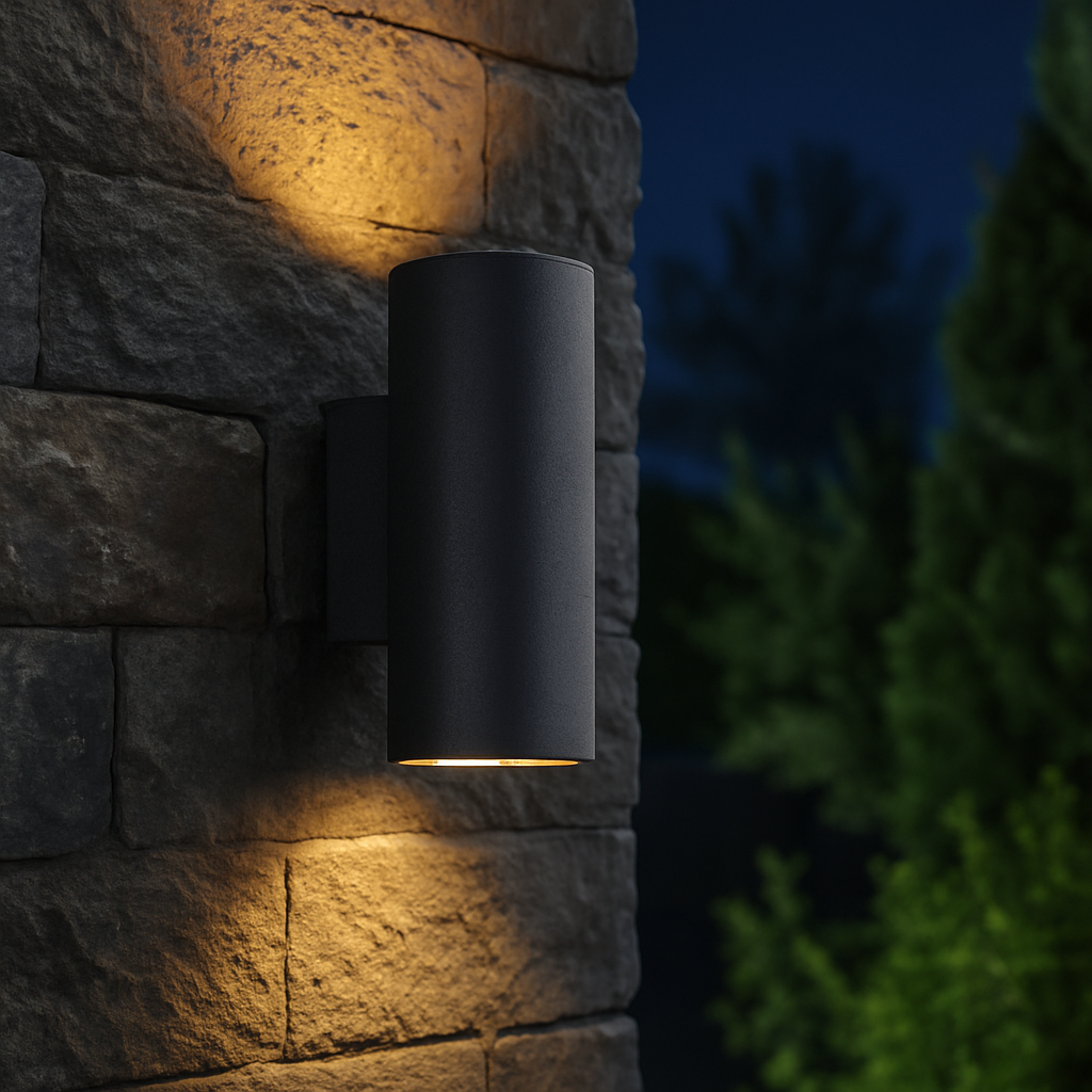 Moderne LED Außenwandleuchte